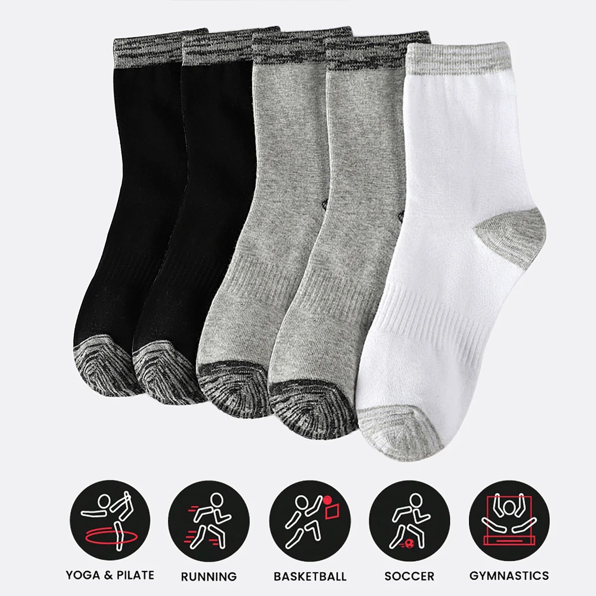 Набор из 5 пар мужских спортив – обзор и цена Athletic Sock Cushion
