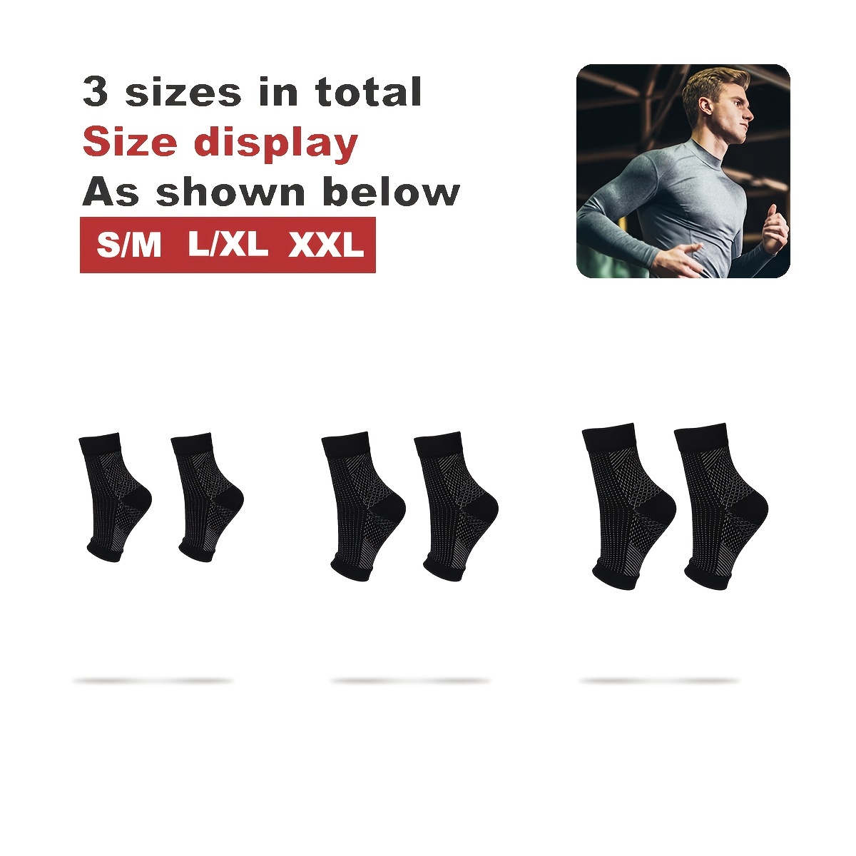 Дышащие компрессионные носки б – обзор и цена Ankle Brace Sock